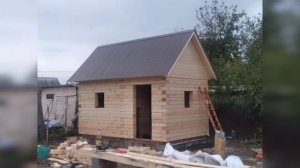 Отзыв Видеообзор   Баня 2,3х4м из бруса 100х150мм под ключ