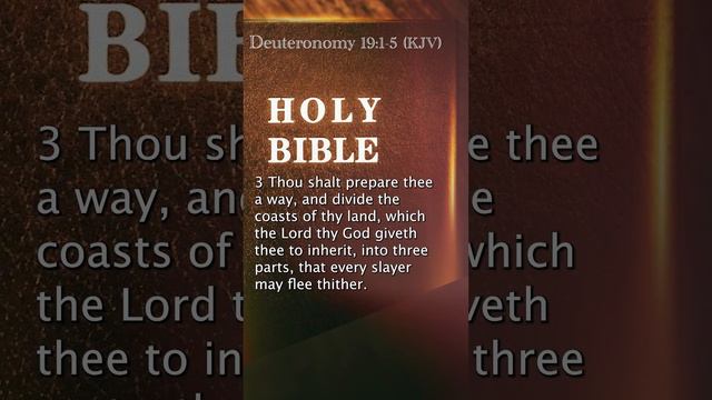 Deuteronomy 19:1-5 (KJV)