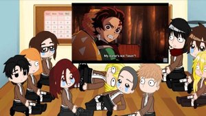Aot React to Demon slayer (1/??) #gacha_club #aot #demonslayer #levinho