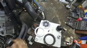 Сборка сцепления xtz 750 ч1
