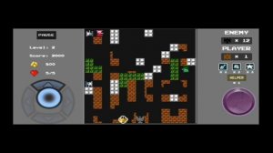 Денди, сега, лифа  Battle City. Tank 1990 NES, Dendy gameplay  Игра 90   х  танчики level 2.mp4