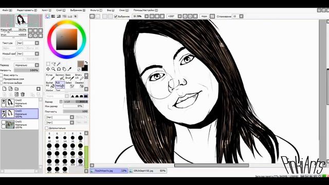 КАК НАРИСОВАТЬ ВОЛОСЫ, ГЛАЗА, ТЕНИ НА ЛИЦЕ В Paint tool sai ~ Урок №12 смотреть онлайн