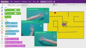 26. Игра лабиринт и управление жестами в Pictoblox