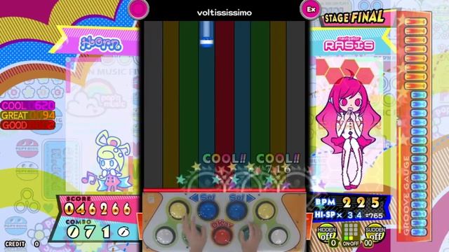 [Pop'n music Peace] voltississimo EX Full Combo смотреть онлайн