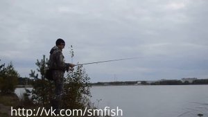 Ловля окуня на отводной поводок на Десногорском  водохранилище. Часть 2