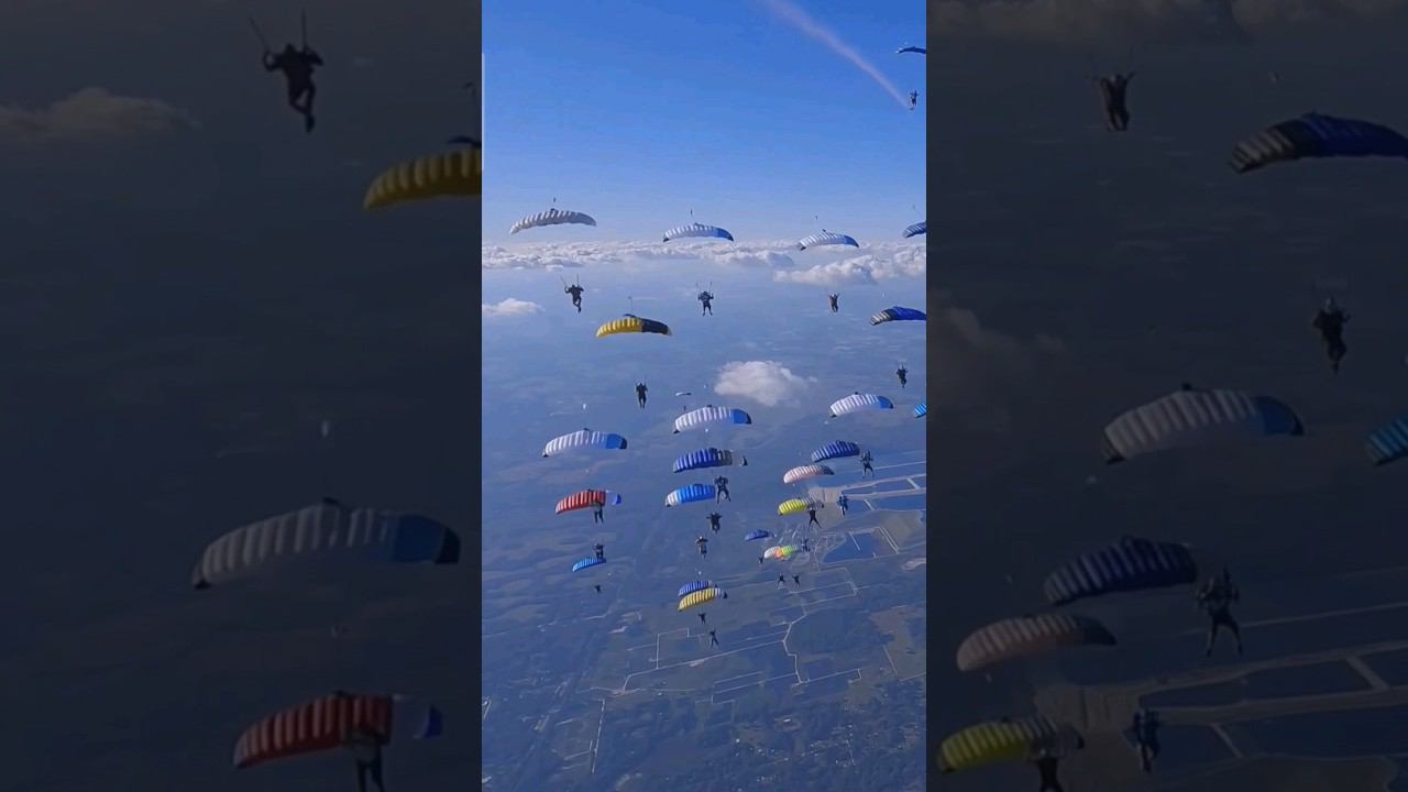 Skydivers are amazing. New level of canopy formation | Skydive PRO #parachute #shorts смотреть онлайн