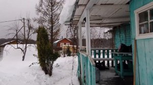 Дача зимой.