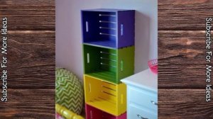 30 Creative Ideas Using Storage Crates for Your Home ?