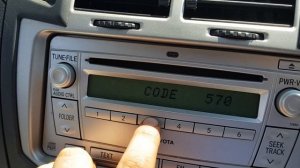 2008 Toyota Yaris Radio Code