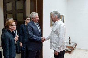 Владимир Колокольцев встретился с Президентом Республики Куба Мигелем Диас-Канелем Бермудесом