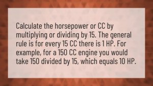 How many cc is a 10 hp engine?