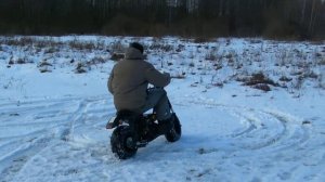 Мотовездеход Куница 200 Движение по льду 2.MP4