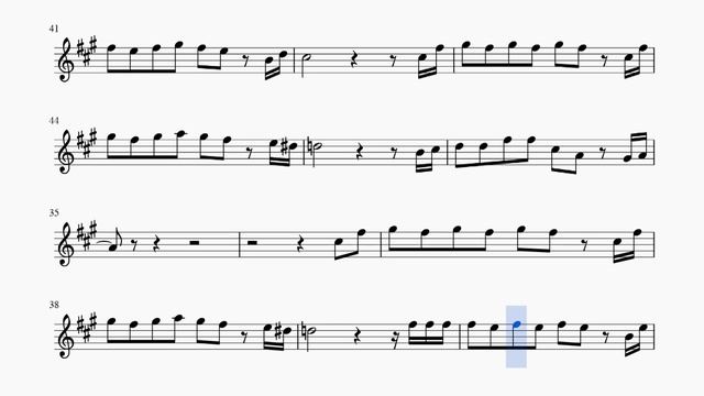 Городок. А.Варум. Ноты для альт саксофона смотреть онлайн