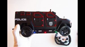 Полицейский броневик RC модель с пультом на радиоуправлении. Про машинки.
