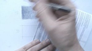Упражнение растяжка/градиент тона карандашом HB