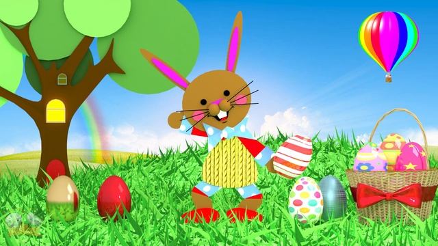 Easter Egg Hunt I Easter preschool song | Easter bunny | train cartoon for children смотреть онлайн