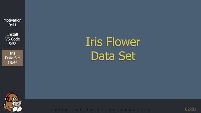 [02x01] Julia; VS Code; Iris Flower Data Set; DataVoyager | 1/13 Julia Analysis for Beginners смотреть онлайн