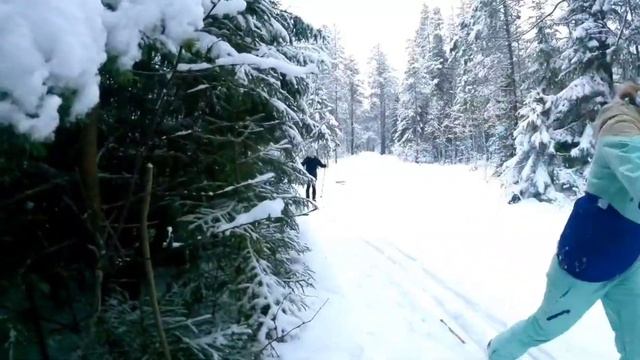 Беговые лыжи СПБ и горячий бассейн. смотреть онлайн