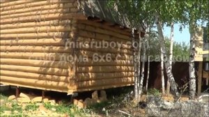 сруб дома 6х6 с мансардой
