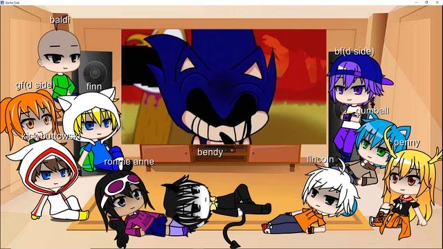 gacha fandom react to fnf sonic.exe 2.0 смотреть онлайн
