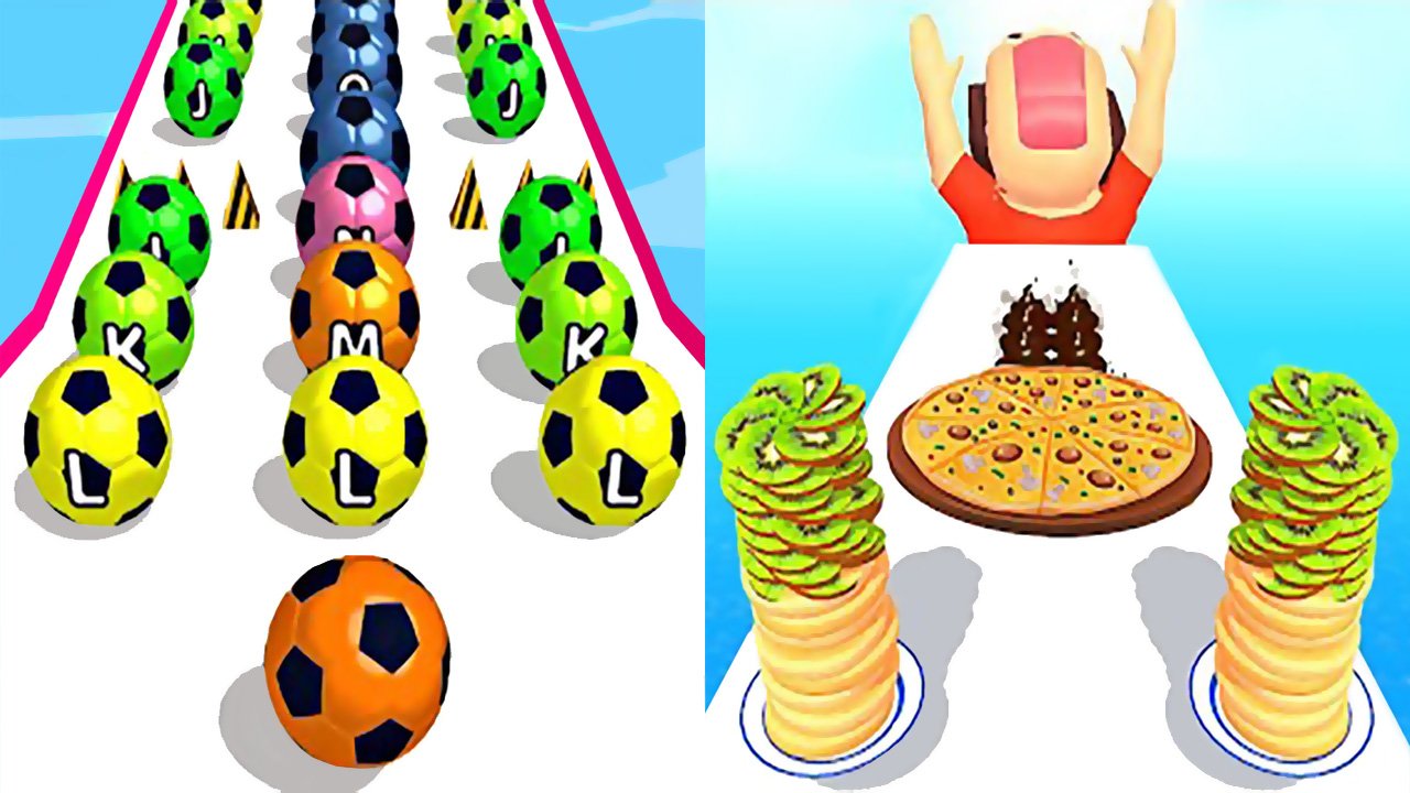 Мобильные игры A-Z Run и Pancake Run прохождение, геймплей и новые уровни для Android и iOS смотреть онлайн