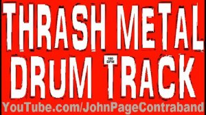 Thrash Metal Drum Backing Track 180 bpm