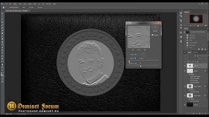Создаём монеты с портретом. Урок Photoshop.
