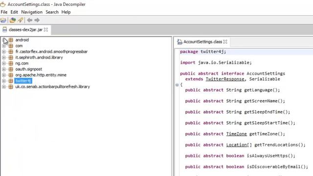 Extracting an Android Source Code from its APK