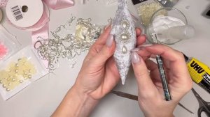 Как обтянуть заготовку бархатом и сделать декор ?