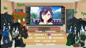 реакция моих персонажей на Остина как Габи  "Габриэль бросает за 12 минут"    (прочитай описание пж