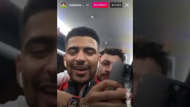 Mouhamed drager - live Instagram avec Youssef msakni oh oh Tunisie a Qatar / دارغر و يوسف مساكني