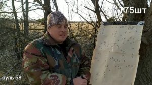 Отстрел Легенды ИЖ-58,16×70 1961г с Легенды,,Охотничьих патронов,,5ки в папковой гильзе на 35м?