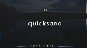 TOP 5 Fonts in 2021 | Top 5 #01