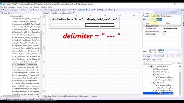 AutoComplete - displayModeSync | AutoComplete | WebSquare5 - Quick Guide смотреть онлайн