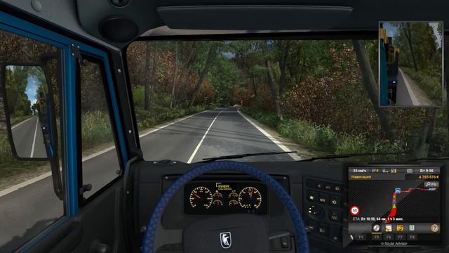 416/ ETS 2 V1.36/ Test drive KAMAZ 65116/ короткая доставка. смотреть онлайн