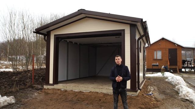 Обзор на гараж из сэндвич панелей 6х4 м