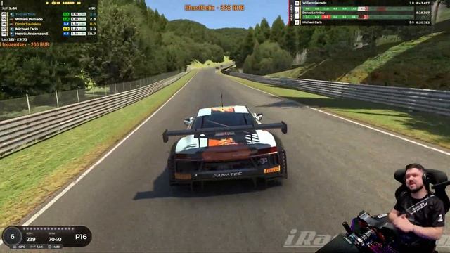 4 Часа Nürburgring Nordschleife Audi R8 iRacing