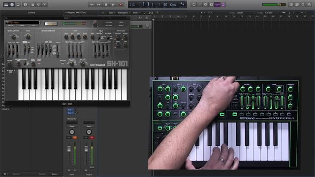 Roland SH-101 PLUG-OUT Software Synthesizer смотреть онлайн
