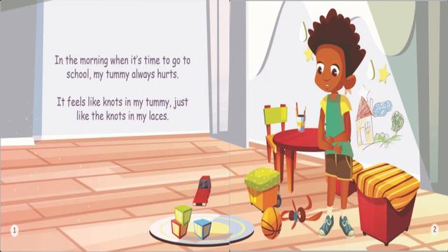 Kids' STORY TIME book || Knots in my Laces Knots in my Tummy by Julene Butler || Book about ANXIETY