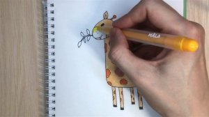 How to Draw a Giraffe | Как Нарисовать Жирафа