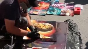 Рисунок за 5 минут  Уличный художник на Невском проспекте  Санкт Петербург