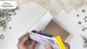 Вам захочется повторить эту простую, но очень милую коробочку для конфет ⛄Новогодний подарок DIY