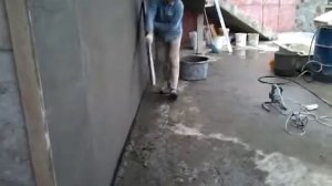 Бритьё штукатурки перед затиркой