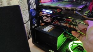 Держатель видеокарты с RGB подсветкой.