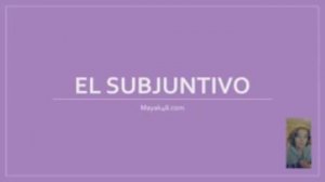 Subjuntivo | испанский для начинающих