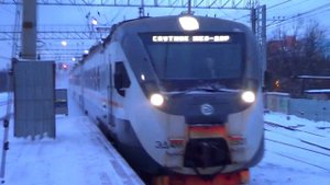 Электропоезд ЭД4М-0501 "ЦППК-Спутник", платформа Новогиреево