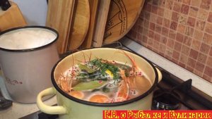 Как сварить лангустинов чтоб они были сочные.Варим лангустинов с яблочным соком, вкусно и просто.