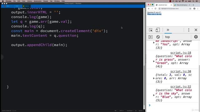 JSON+AJAX+API 1606 JavaScript Elements Create Question
