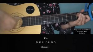 Stray Kids - Gods Menu Easy Guitar Tutorial with chords | Suin