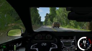 Hyundai Solaris Car Driving - BeamNg Drive - Car Games Pc Gameplay [Logitech g29]